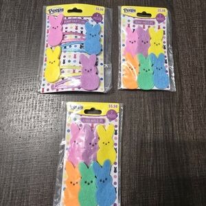 New Peeps Bunny Hair Clips - Multicolor Set